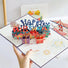 Model Hands holding a Fireworks Birthday Card, showcasing the details.