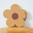 Folded view of medium size of Flower Cork Coaster/Hot Pat.