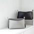 Light grey and black PU leather storage baskets shown together; versatile colors for modern home office decor.