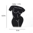 Detailed Dimensions of Modern Black Body Vase.