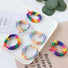 Anello per capelli arcobaleno