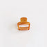 Glossy brown square hair claw on clean background, ideal for a casual daily look.