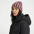 Striped Fluffy Knit Beanie