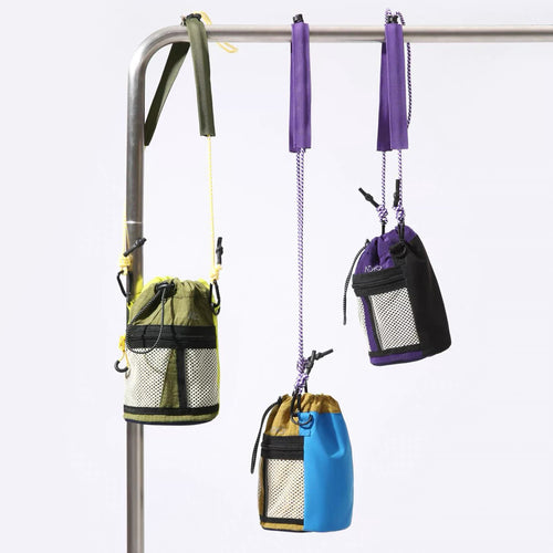 Colorblock Mini Nylon Bucket Bag