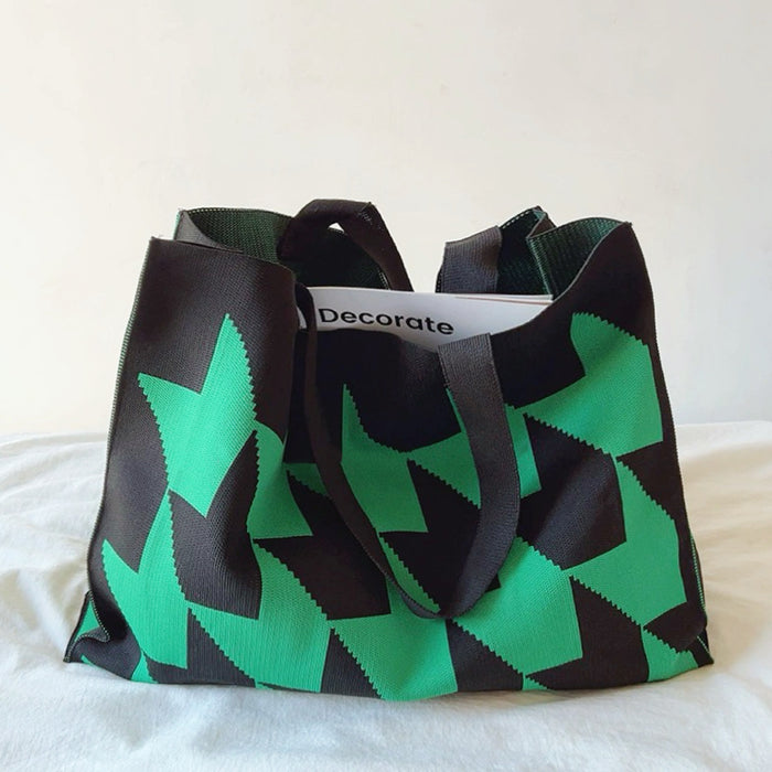 Grand sac fourre-tout à imprimé flèche