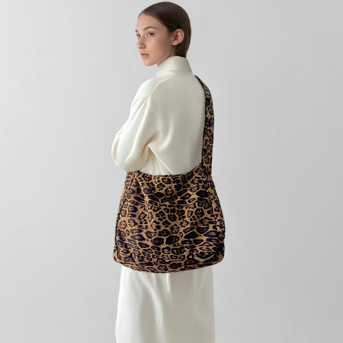 Leopard Allure Slouchy Tote Bag