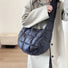 Bolso cruzado acolchado semicircular
