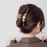 Grande griffe de cheveux en perles tachées