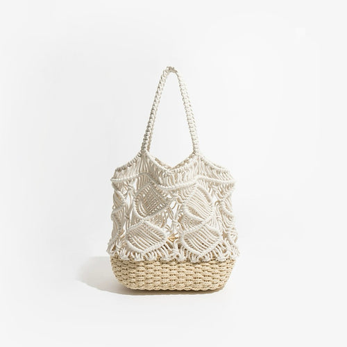 Spiral Pattern Hollow Crochet Bag