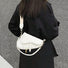 Bolso de sillín con hilo de cuero