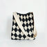 Argyle Pleated Knit Bag