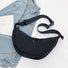 Bolso bandolera de media luna de doble cara