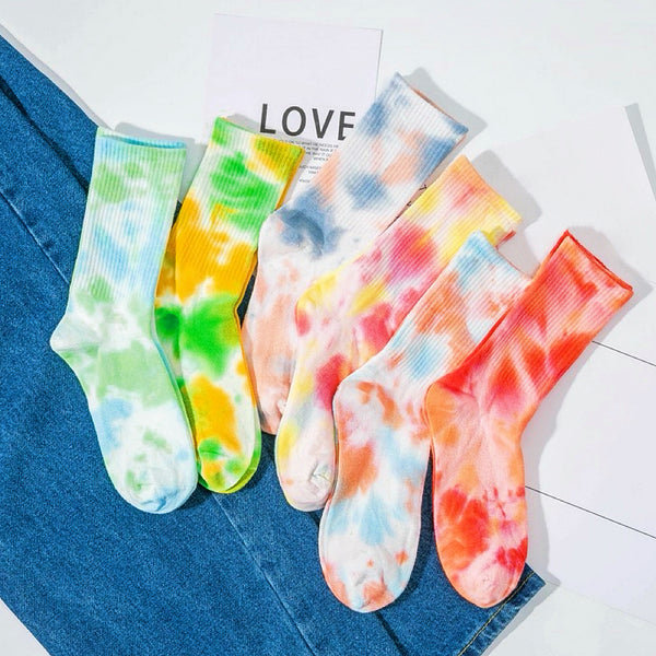 Tie Dye Cotton Socks