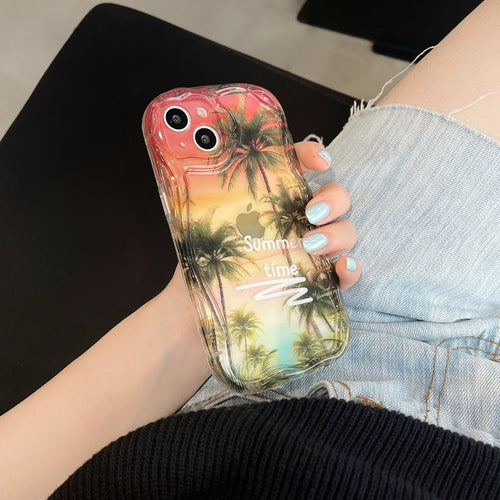Sunset Coconut Grove Transparent Phone case