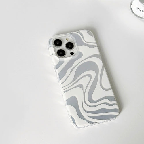 Silver Wave Phone Case