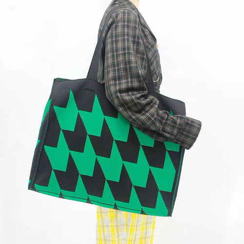 Grand sac fourre-tout à imprimé flèche