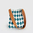 Argyle Pleated Knit Bag