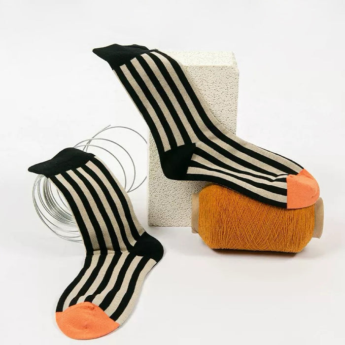 Retro Stripe Orange Socks