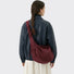 Ruched Strap Suede Hobo Bag