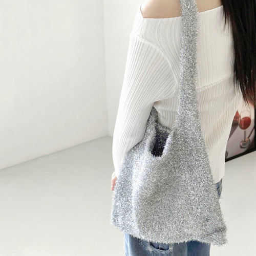 Glitter Crochet Bag