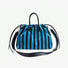 Striped Drawstring Bowling Bag