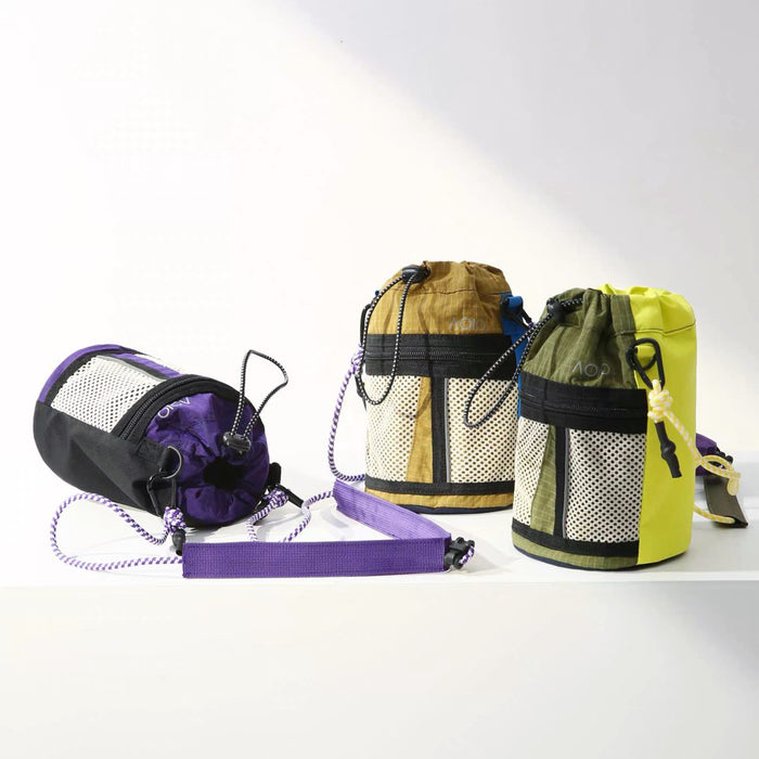 Colorblock Mini Nylon Bucket Bag