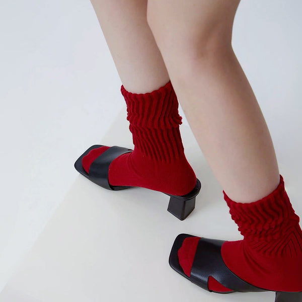 Chaussettes rouges