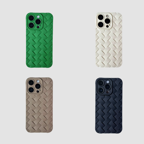 Textured woven phone case