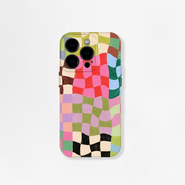 Distressed Colorful Plaid Phone Case