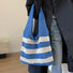 Bolso de Crochet de Rayas Anchas