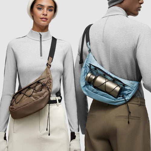 Airy Nylon Crescent Sling Bag