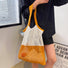 Large Contrast Color Tote Bag