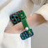 Retro Diamond Phone Case With Wristband