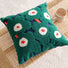 Embroidered Flower Pillow Cover