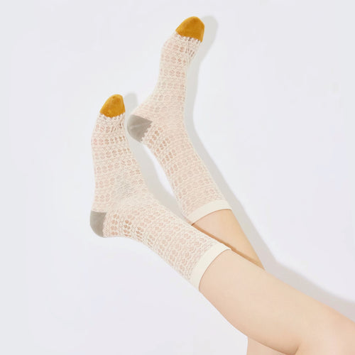 Mesh Gauze Colored Socks