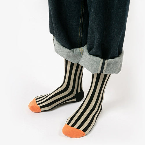 Retro Stripe Orange Socks