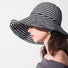 Striped Wide Brim Bucket Hat