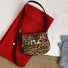 Mini Leopard Suede Saddle Bag
