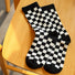 textured checkered socks