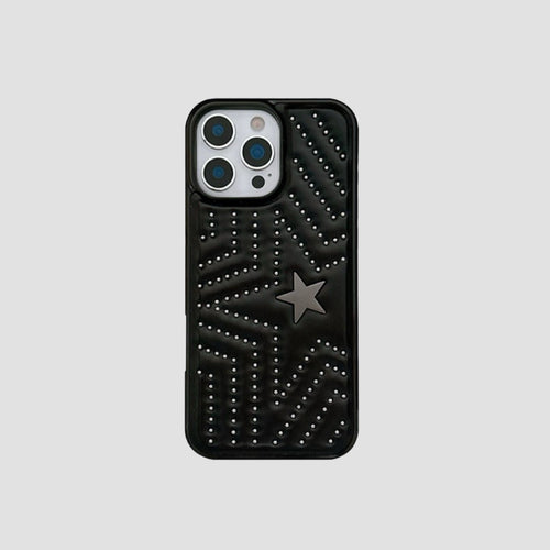 Star Studded Leather Phone Case