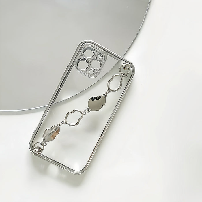 Irregular Metal Chain Phone Case