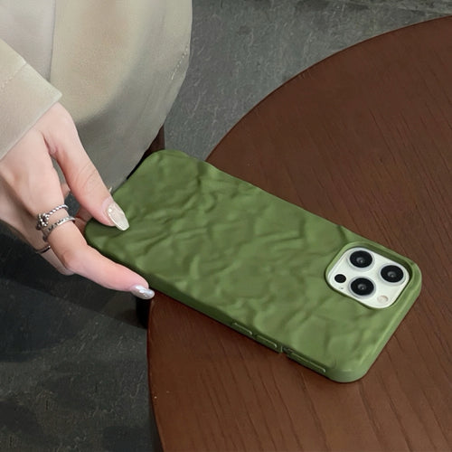 Funda para teléfono plisada de color