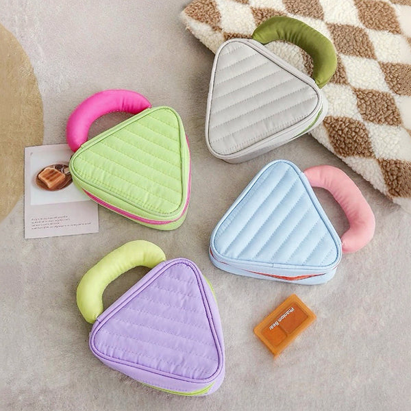 Fluffy Candy Triangle Mini Bag