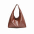 Waxed Leather Hobo Bag