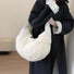 Bolso cruzado acolchado semicircular