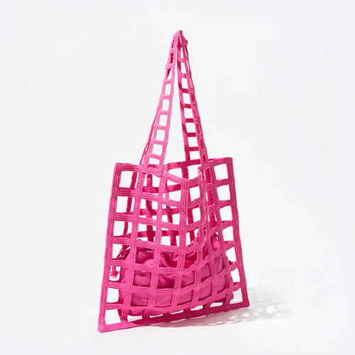 Design Cutout Candy Woven Bag