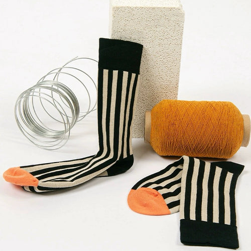 Retro Stripe Orange Socks