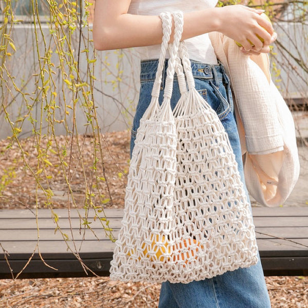 Sac fourre-tout creux au crochet