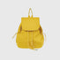 Close-up of Check Mate Mini Backpack  in yellow, easy for commuting and weekends.