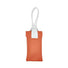 Rust brown and white color block glasses case, suited for organizing eyewear in small handbags or totes.